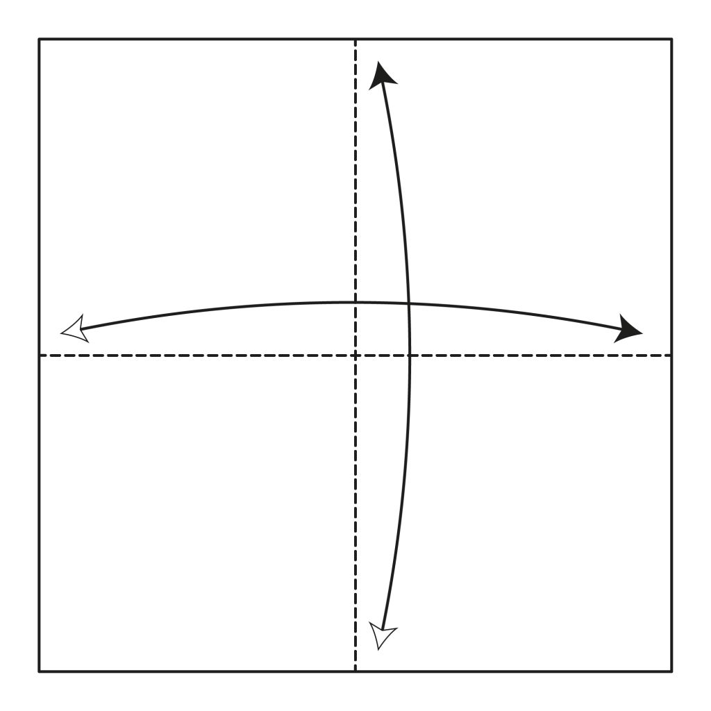 origami lotus diagram step 1