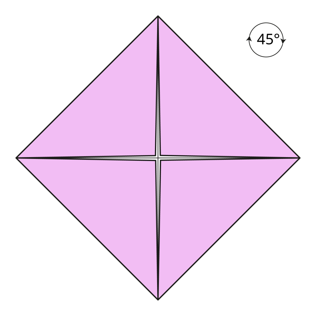 origami lotus diagram step 3