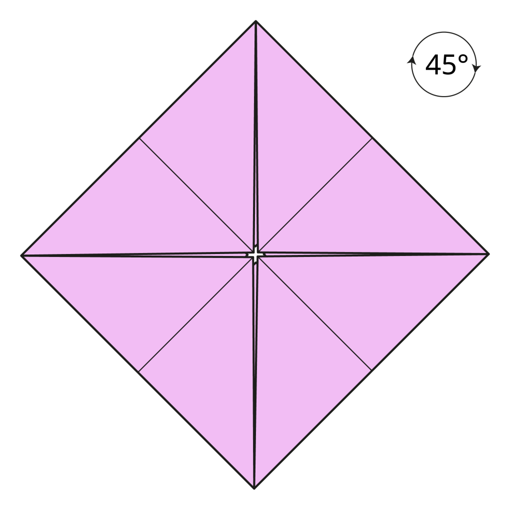 origami lotus diagram step 5