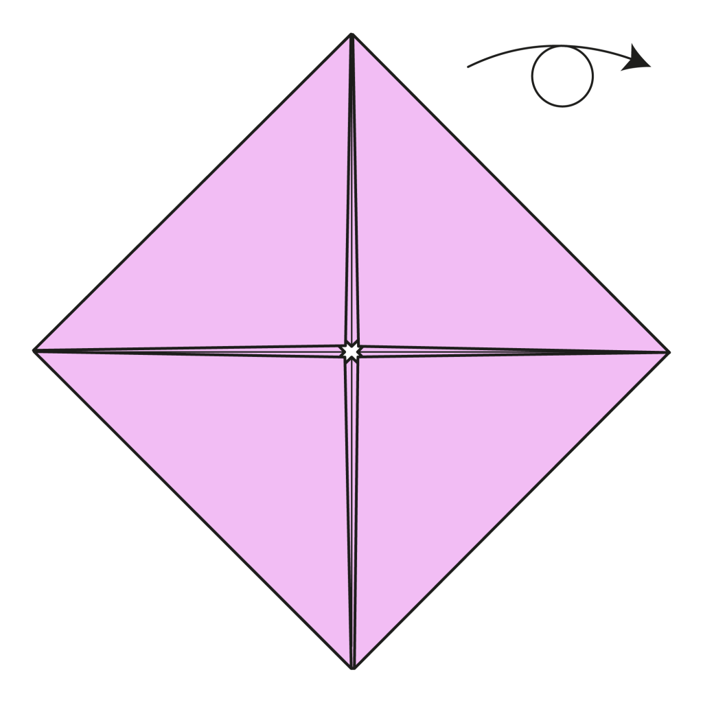 origami lotus diagram step 7