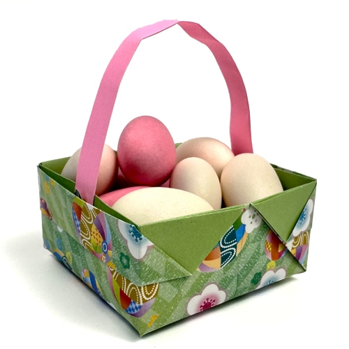 easy origami basket
