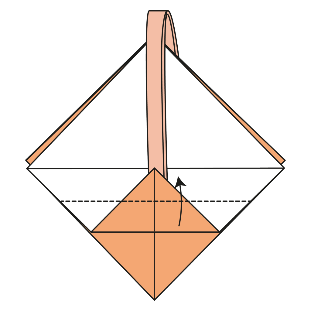 origami basket diagram step 14