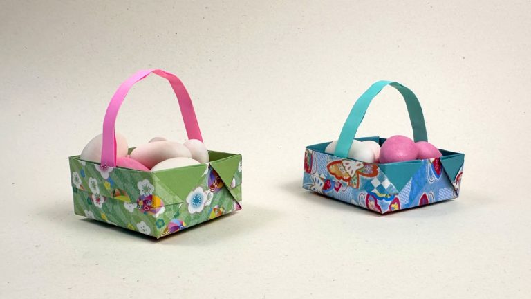 origami easter baskets