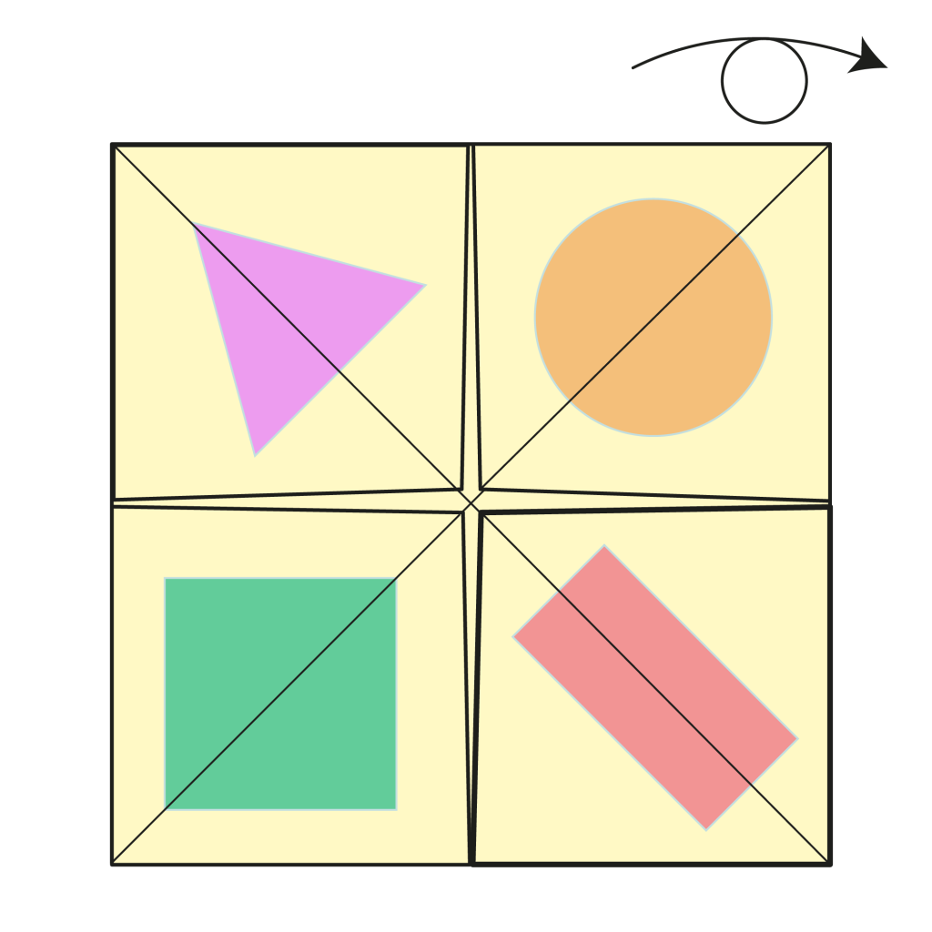 origami fortune teller diagram step 8