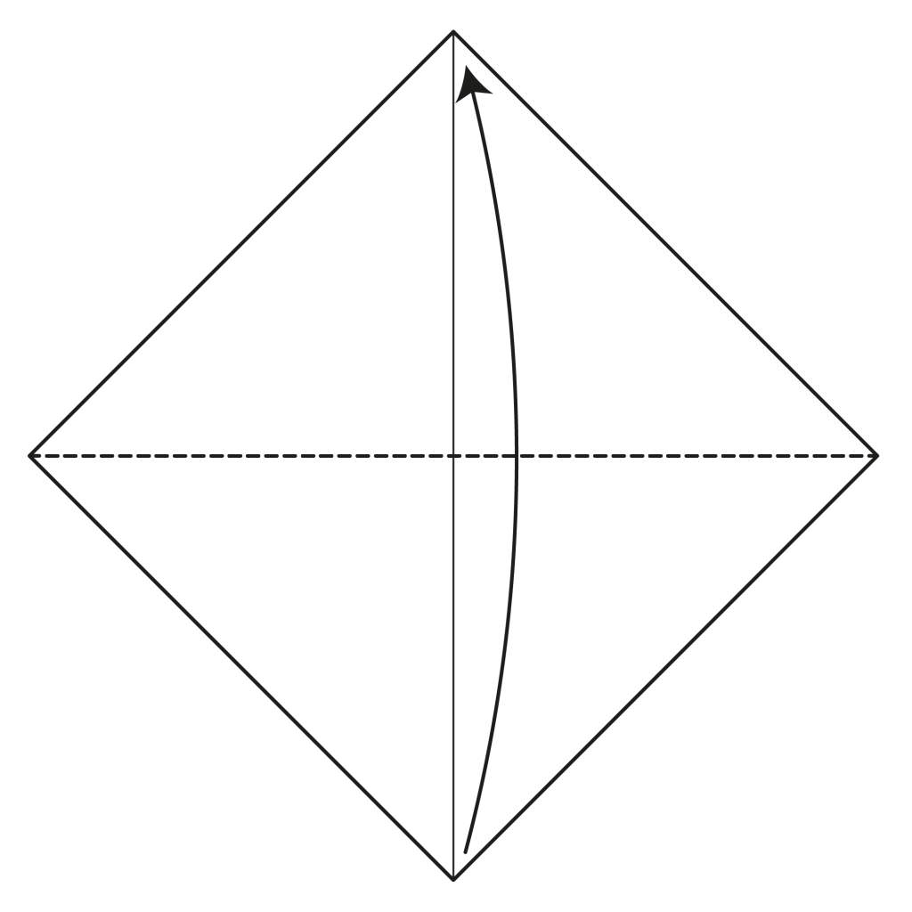 origami chicken diagram step 2