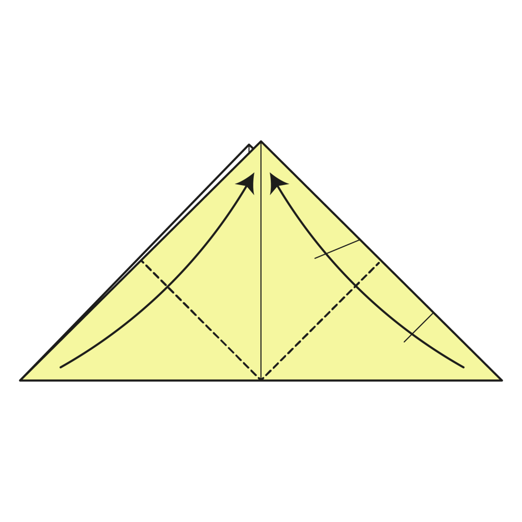 origami chicken diagram step 5