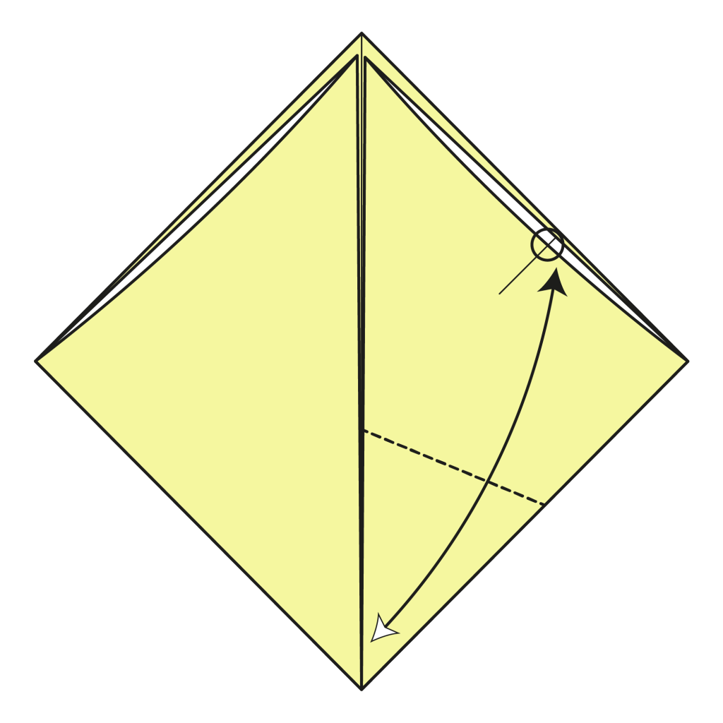 origami chicken diagram step 6