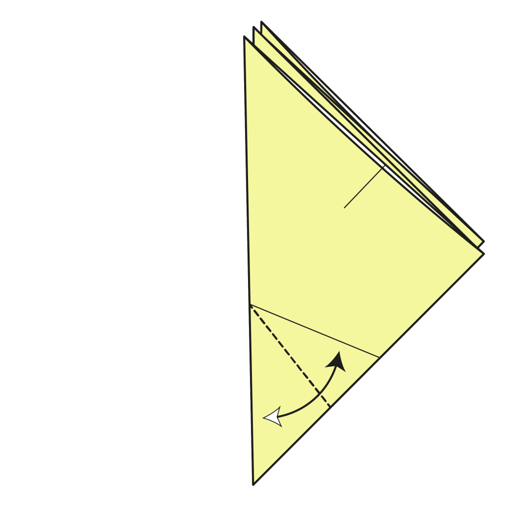 origami chicken diagram step 8