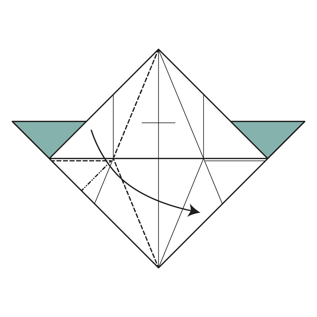 origami dragon diagram step 11
