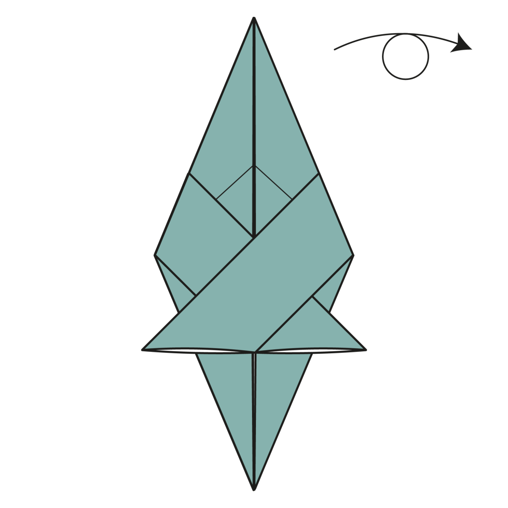 origami dragon diagram step 13