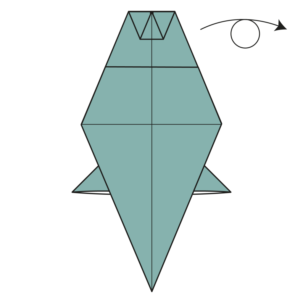 origami dragon diagram step 16