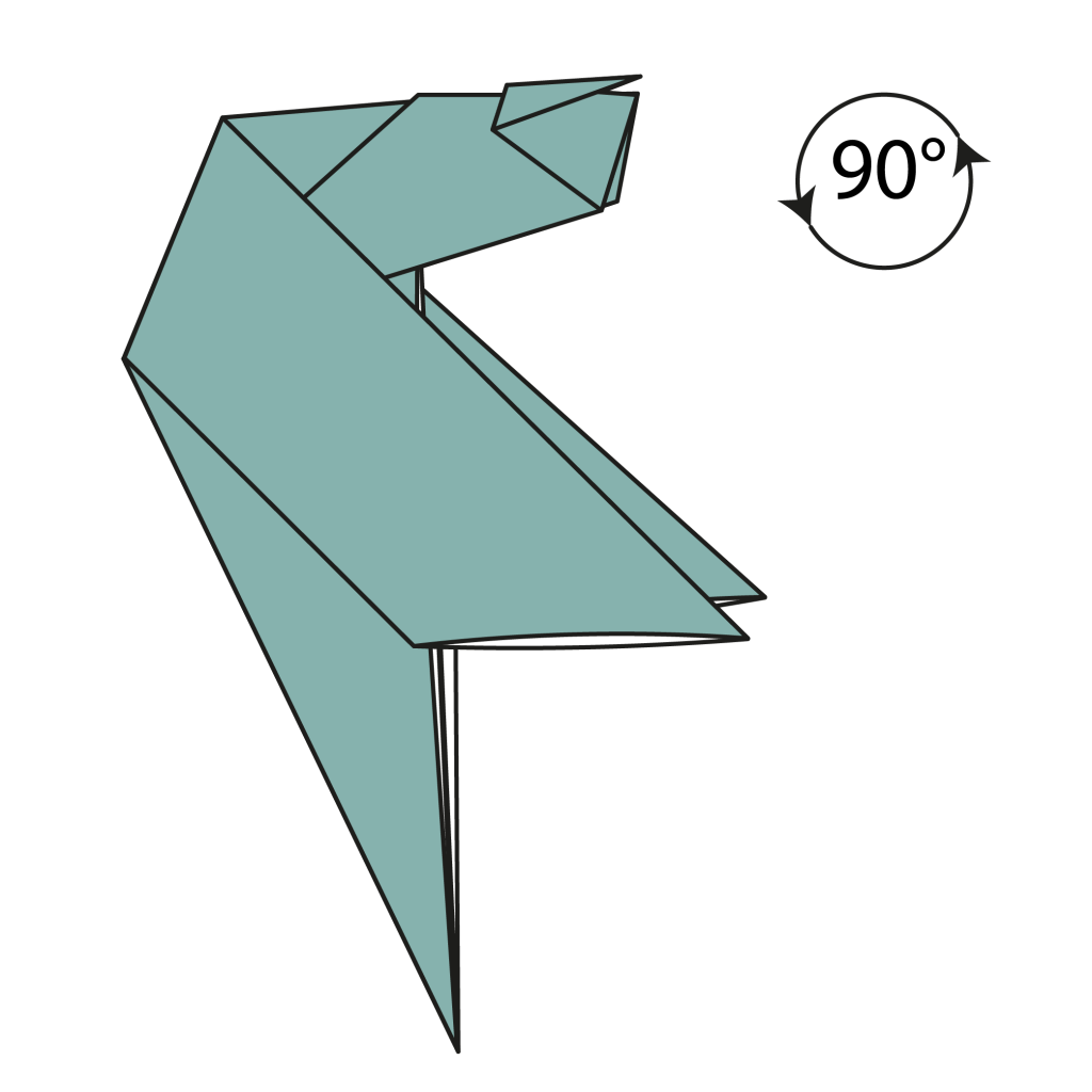 origami dragon diagram step 19