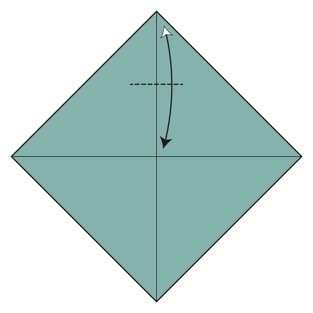 origami dragon diagram step 2