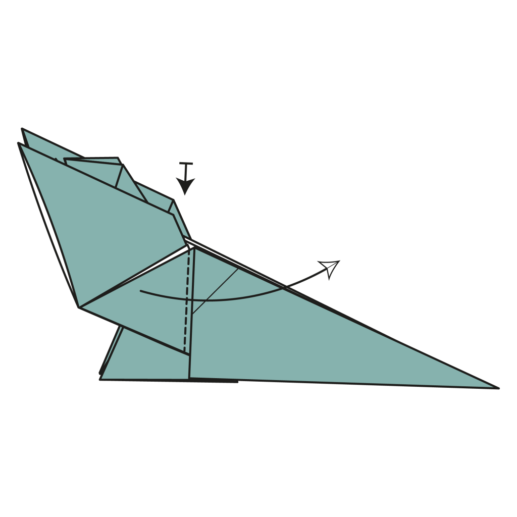 origami dragon diagram step 25