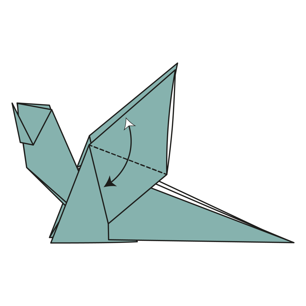 origami dragon diagram step 26