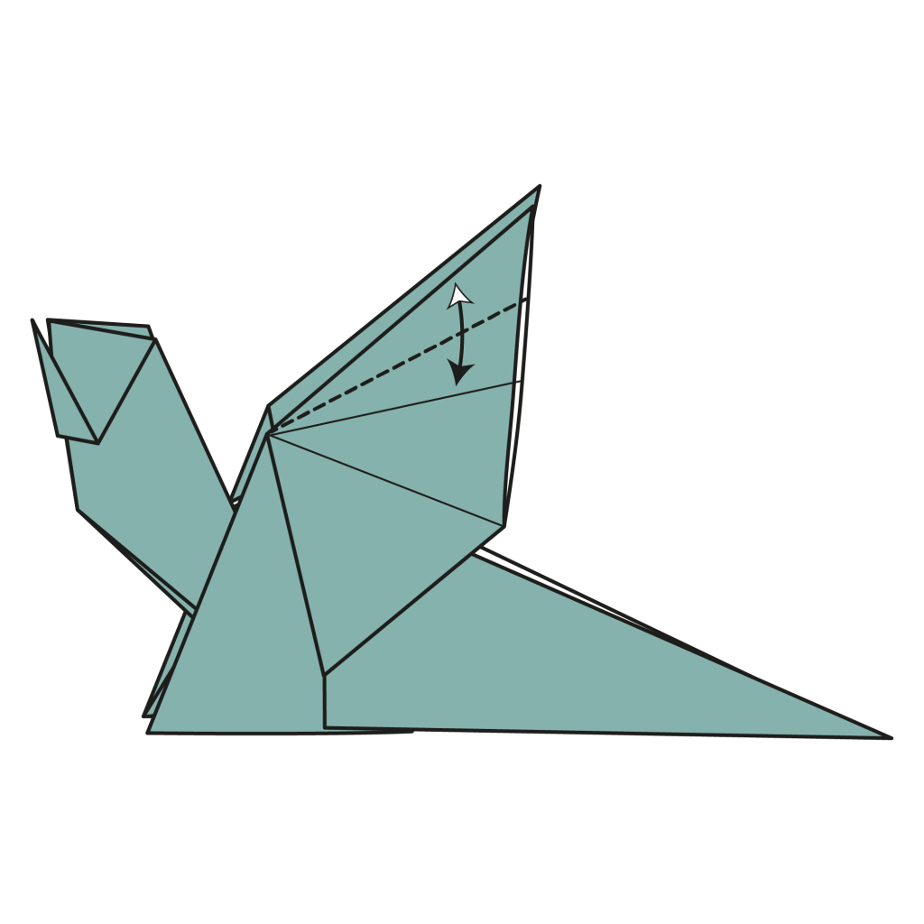 origami dragon diagram step 28