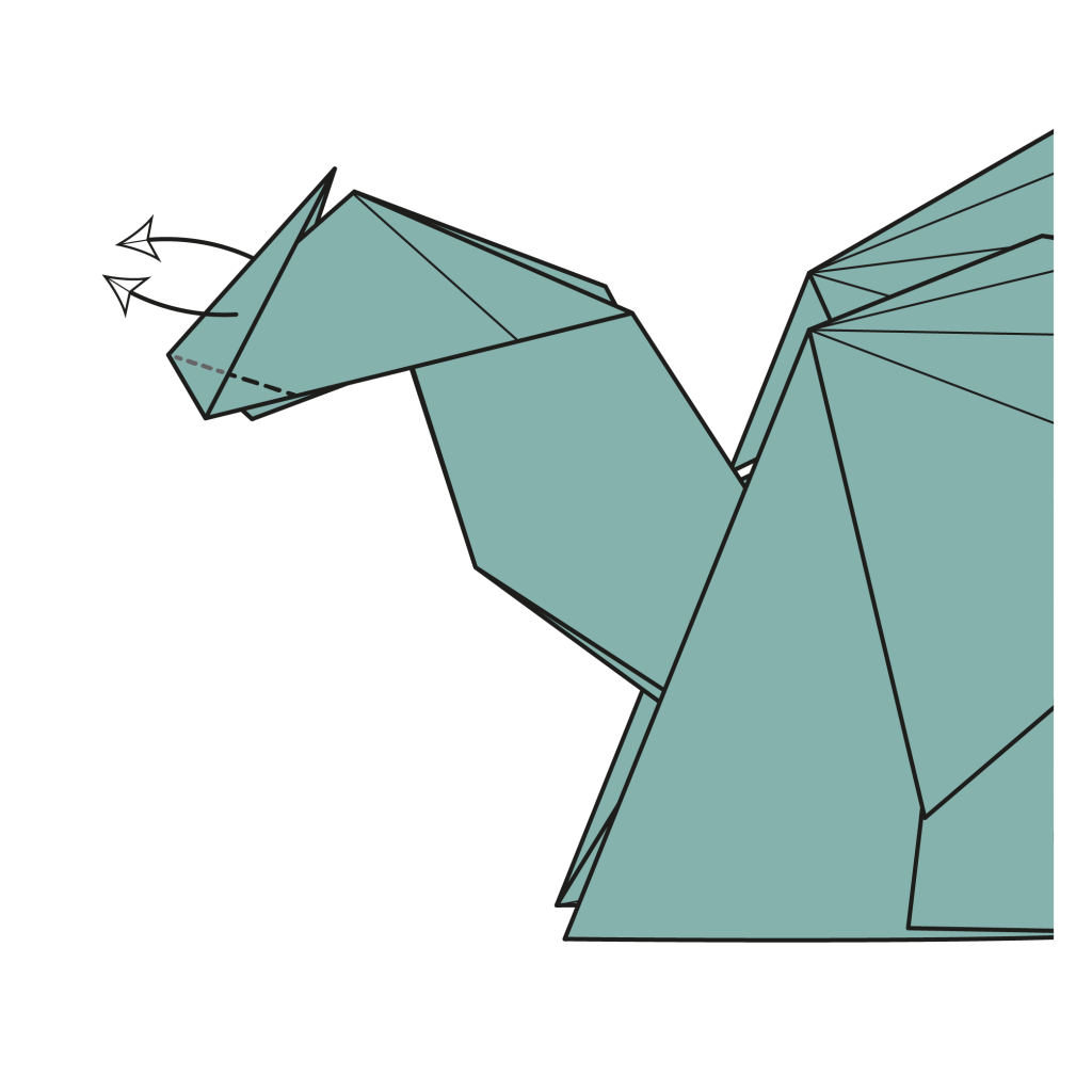 origami dragon diagram step 31