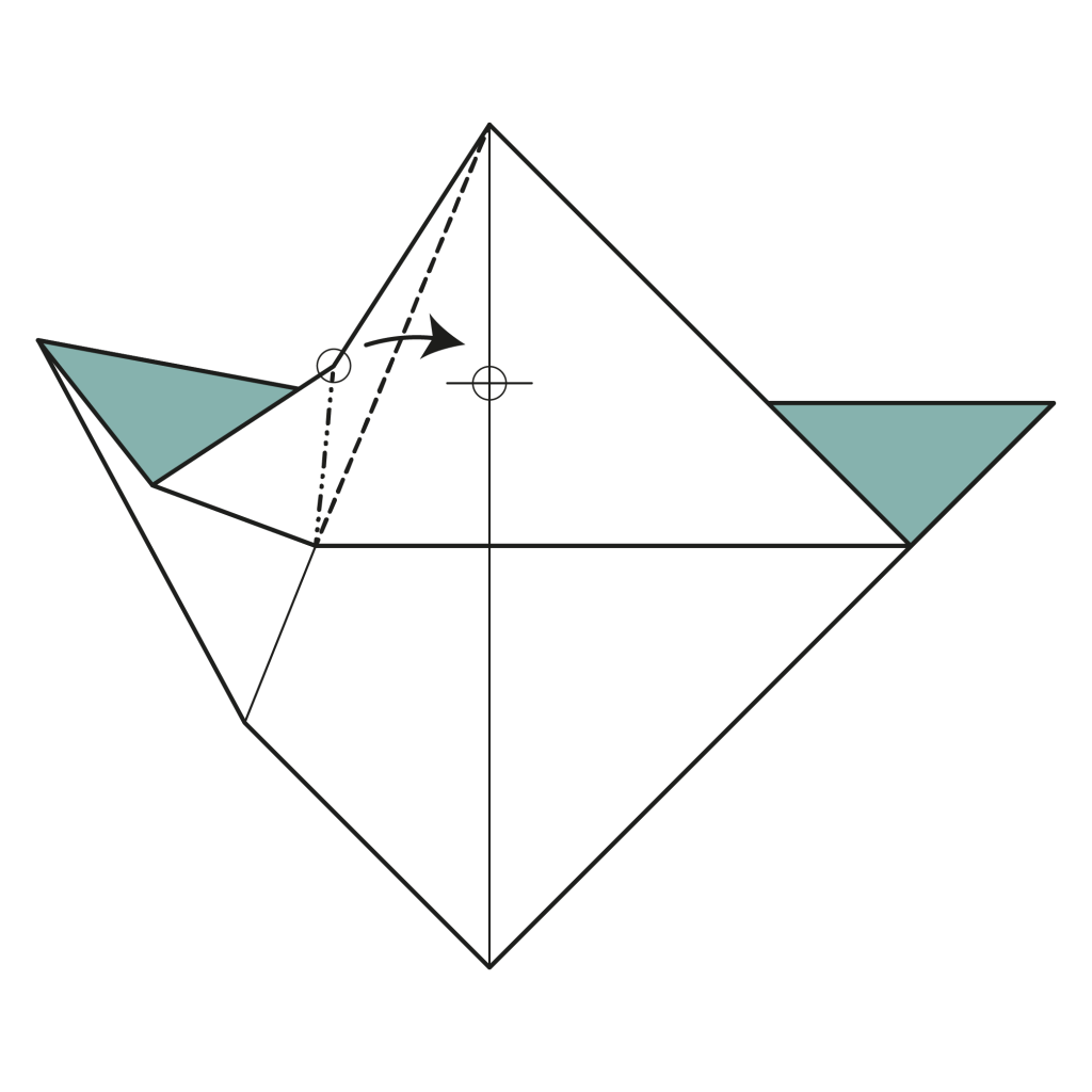 origami dragon diagram step 6