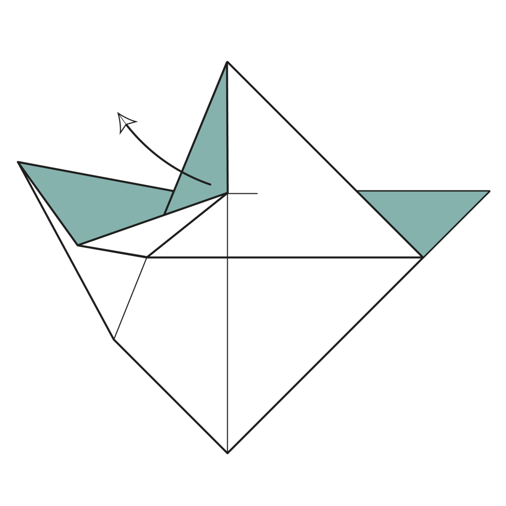 origami dragon diagram step 7